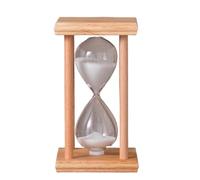 Minuterie de sablier, sablier en verre, minuteries de sable de couleur, minuterie de sable décorative avec cadre en bois, horloge de sable de minuterie de sablier vintage, for salle de classe, cuisine