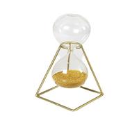 Minuterie de sablier, sablier en verre, sablier décoratif avec cadre en métal, petits ornements de décoration de sable créatifs, sablier décoratif, minuterie de sablier vintage. for la maison, décorat