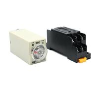Minuterie de temporisation H3Y-2 AC220V avec prise de base, bouton rotatif de temporisation de mise sous tension DPDT 0-30 s, relais de temporisation réglable 60 min for la domotique(0 - 10 Minute)