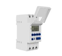 Minuterie électronique hebdomadaire programmable THC15 AC220/230/240 V 30 A, écran LCD numérique, relais de commutation programmable avec(24V 1NO 1NC)