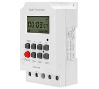 Minuterie Électronique Numérique, Interrupteur Horaire Numérique avec Très Grand Écran LCD, Minuterie de Micro-Ordinateur LCD, Deuxième Minuterie de Contrôle 32 Groupes Marche/Arrêt 220V KG316S