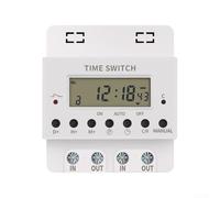 Minuterie électronique numérique programmable 220 V 60 A avec programmation hebdomadaire de 28 groupes pour applications de contrôle de l'alimentation