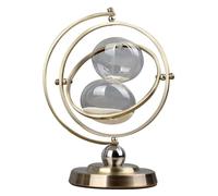 Minuterie Globe sablier 15/30 Minutes for jeu en classe, décoration de bureau à domicile, Assistant gestion du temps(15 minutes)