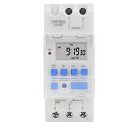 Minuterie Hebdomadaire Programmable 12V DC 16A, Affichage LCD, Relais Numérique avec Fonction Compte à Rebours, Batterie Amovible