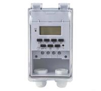 Minuterie intelligente KG316T-F, minuterie numérique 220 V avec 16 programmes, interrupteur marche/arrêt automatique avec écran LCD, couvercle transparent et verrouillage des touches, montage mural