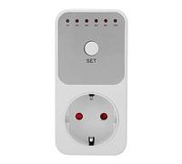 Minuterie Interrupteur de Prise de Courant Contrôleur Enfichable Prise UE Minuteur de Compte à Rebours 230 V avec Prises Multifonctions, économisez de L'énergie et Améliorez la