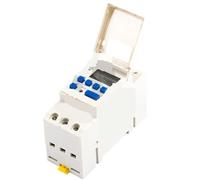 Minuterie LCD programmable hebdomadaire, montage sur rail DIN, microprocesseur électronique, 220 V, 110 V, 12 V, 24 V.(12V)