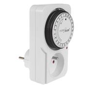 GreenBlue Minuterie mécanique GB360 E – 48 programmes, Charge max. 16A, IP20 – Blanc