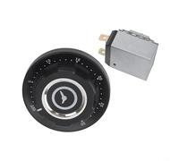 Minuterie mécanique Interrupteur pour micro-ondes, four et cuiseur à riz, bouton rotatif en métal avec signal de cloche, 30/60/90/120 minutes, AC250 V 16 A (30 minutes)