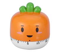Minuterie Mécanique, Minuterie de Cuisson Manuel en Forme de Fruit de Légume Compteur Ananas Tomate Forme de Carotte Minuterie de Cuisine pour la Synchronisation de la Cuisson(Orange)