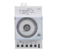 Minuterie mécanique Minuterie de Cycle mécanique précise de 24 Heures avec paramètres programmables sur 7 Jours Installation sur Rail DIN pour Usage Industriel Domestique 16A