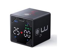 Minuterie, minuterie Cube, minuterie numérique magnétique, minuterie de Cuisine pour Cuisiner avec alertes muettes, Vibration et Son, minuterie Tomate pour TDAH, Bureau,activités, Enfants, Cuisine