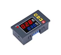 Minuterie numérique 12 V CC / 24 V CA / 110 V / 220 V CA avec relais temporisé et affichage LED double de l'heure. Alimentation réglable et thermostat.(DC 24V)