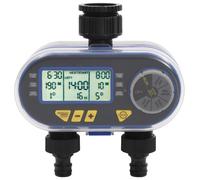 vidaXL Minuterie Numérique Automatique d'Arrosage et Sortie Double Irrigation Pelouse Jardin Arrière-cour Serre Parterre de 48039
