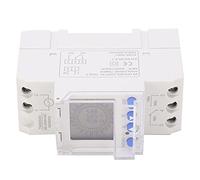 Minuterie numérique avec écran LCD rétroéclairé programmable 16 A, minuterie analogique Intelligente 24 Heures pour la Maison, Le Bureau, Installation sur Rail DIN, Coque ABS