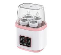 Minuterie numérique Chauffe-biberon à réchauffement Rapide, Chauffe-Lait Portable, Chauffe-Lait à télécommande, température constante, Essentiels pour bébé pour Une Utilisation (Rose)