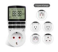 Minuterie numérique électronique, prise de minuterie de cuisine, prise de synchronisation Programmable, contrôle 220V, prise EU US UK AU US plug