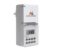 Minuterie numérique extérieure prise F schuko 10 programmes Maclean Energy MCE08G