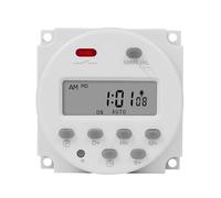 Minuterie numérique LCD à intervalle de 1 seconde, 5V, 12V, 24V, 110V, 220V, interrupteur, 7 jours, hebdomadaire, Programmable, relais de temps, programmateur CN101S(12V with wires)