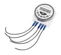 Minuterie numérique programmable hebdomadaire 12 V DC avec Relais homologué à l'intérieur.(with 5 Wires)