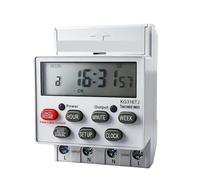 Minuterie numérique Programmable hebdomadaire de 7 jours, interrupteur numérique LCD 220V, 110V 12V, relais de contrôle de temps monté sur Rail Din avec 24 groupes marche/arrêt(KG817J-220v (30A))