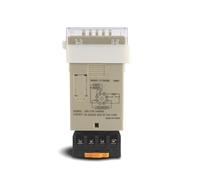 Minuterie numérique Programmable LED, commutateur de relais DH48S-1Z 0.01S-99H99M, Base de prise AC/DC 12V 24V 36V 110V 220V 380V, minuterie de retard 1 pièce(AC220V)