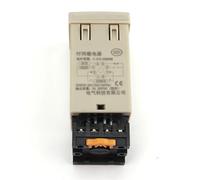 Minuterie numérique Programmable LED DH48S-2Z, interrupteur de relais, minuterie de retard avec Base de prise AC/DC 0.01S-99H99M, 12V 24V 36V 110V 220V 380V, 1 pièces(AC220V)