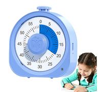Minuterie pour, Bureau à minuterie visuelle 2 en 1, Compte à rebours de 60 Minutes et Horloge, Outil de Gestion visuelle du Temps pour Apprendre et Travailler