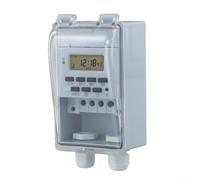 Minuterie programmable 220 V 16 programmes LCD Minuteur intelligent KG316T-F avec verrouillage des boutons Montage mural Relais temporel 220 V pour commande du moteur Minuteur compte à rebours