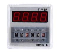 Minuterie programmable Relais temporisé 0.1S-99H DH48S-S à 8 Broches 12V / 24V / 380V(12V AC/DC), Relais