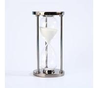 Minuterie Sablier 30 Minutes, Cadre en Métal Bronze, Minuterie Sablier Décorative pour La Décoration, Cuisine, Cuisine Ou Heure D’enseignement, Idée Unique, Cadeau Souvenir, White Sand
