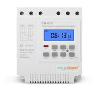 Minuterie triphasée 380V 415V 16a, interrupteur horaire, relais Programmable hebdomadaire sur 7 jours, marche/arrêt manuel, faible puissance, usage général