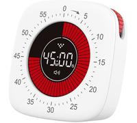 Minuterie Visuelle pour Enfants, Timer Pomodoro Silencieux avec Affichage LED Rechargeable, Idéal pour Études et Cuisine