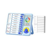 Minuterie visuelle pour salle de classe, magnétique Chore Chart Clock with Loud Alarm, Color Countdown Tool, 7,68 x 6,3 Inches For, Preschool, Homeschool, Learning Routine, Time Management
