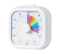 Minuterie visuelle Relaxdays, silencieuse enfant, alarme optique, blanche