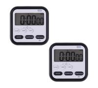Minuteries de Cuisine,2 Minuteries Électroniques Multifonctions Magnétiques avec Fonction Mémoire pour Cuisine,Pâtisserie,l'exercice et Le Travail