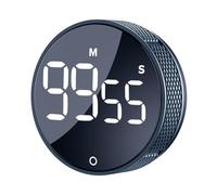 Minuteries de Cuisine numériques,Compte à rebours magnétique à Grand écran LED Compte à rebours pour la Cuisine en Classe Fitness Étudier,Facile pour Les Enfants et Les Personnes âgées (Bleu étoile)