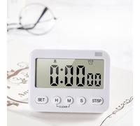 Minuteur 99 m pour compte à rebours Alarme forte Minuteur de cuisson 99 m | Bip sonore, portée maximale de 99 min, cuisine, pâtisserie, construction en plastique, design compact blanc