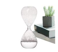 Minuteur à bulles en forme de sablier - Décoration de bureau - Décoration de table - Minuterie visuelle amusante pour étudier, se baigner, jouer, décorer la chambre à coucher - Sablier créatif pour la