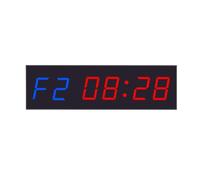Minuteur à rebours, Compte à rebours Progmable à intervalle de minuterie à 6 chiffres/horloge en temps réel for la salle de sport à domicile