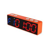 Minuteur à rebours, Minuterie de sport à affichage numérique magnétique, Rechargeable, horloge d'entraînement, multi-scènes, minuterie Led, équipement de Fitness à domicile(A in orange frame)