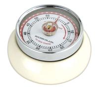 Zassenhaus Minuteur de cuisine GLOP STUDIO Speed 55 min Crème Rétro avec aimant