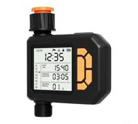 Minuteur automatique de tuyau avec capteur de pluie, contrôleur d'irrigation de jardin programmable pour système d'arrosage extérieur, étanchéité IP54, double pour dispositif d'arrosage de zone