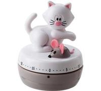 Minuteur chat & souris Blanc G