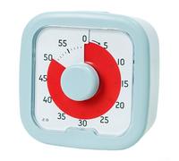 Minuteur coloré de 9 à 5 cm, une aide visuelle amusante pour les enfants pour améliorer la sensibilisation au temps et la discipline (bleu)