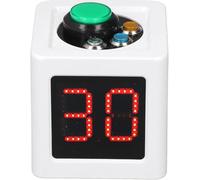 Minuteur Cube De Course à LED De 3,6 Cm, Compte à Rebours Numérique à 4 Faces, pour Décoration De Poker, Tableaux D'affichage Et Minuteurs., White