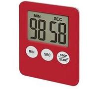 Minuteur cuisine 2 pcs super thin lcd écran numérique minuterie compte à rebours à réveil magnet horloge rouge