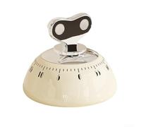 Minuteur Cuisine Acier et ABS Rotation Simple Minuteur Cuisine(White)