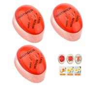 Minuteur Cuisson des Oeufs 3pcs Egg Timer Minuterie D'oeufs Thermique Bouillir Doux, Moyen ou Dur Minuteur à œufs changeant de Couleur pour Cuisine et Utilisation à la Maison Le Restaurant