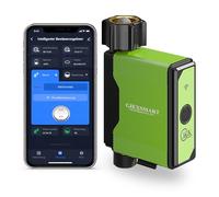 Minuteur d’arrosage ZigBee avec compteur d’eau, passerelle ZigBee requise, programmateur de robinet de jardin avec entrée en laiton, contrôle via Tuya Smart/Smart Life, compatible Home Assistant